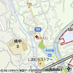 神奈川県小田原市中村原121-1周辺の地図