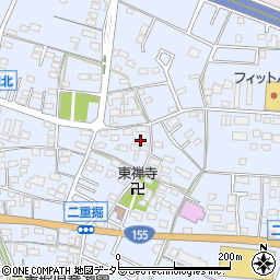 愛知県小牧市二重堀518周辺の地図