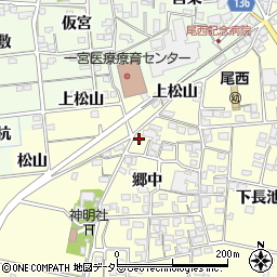 愛知県一宮市蓮池443周辺の地図