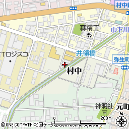 愛知県小牧市村中16周辺の地図