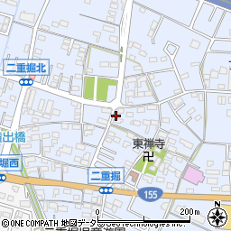 愛知県小牧市二重堀523周辺の地図