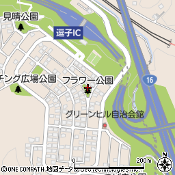 グリーンヒルフラワー公園周辺の地図