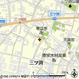 愛知県小牧市三ツ渕621周辺の地図