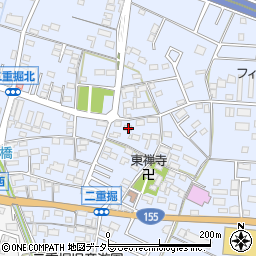 愛知県小牧市二重堀525周辺の地図
