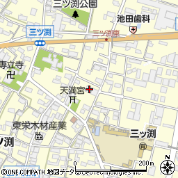 愛知県小牧市三ツ渕464周辺の地図