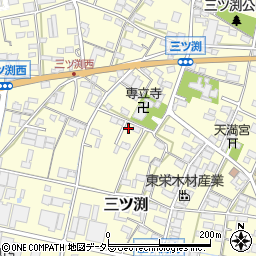 愛知県小牧市三ツ渕620-1周辺の地図