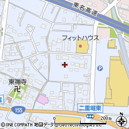 愛知県小牧市二重堀181周辺の地図