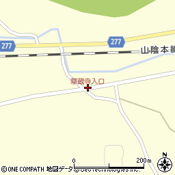 華蔵寺入口周辺の地図