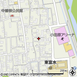 神奈川県小田原市中曽根317周辺の地図