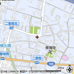 愛知県小牧市二重堀614周辺の地図