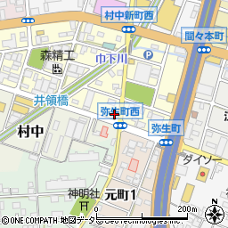 愛知県小牧市弥生町116周辺の地図