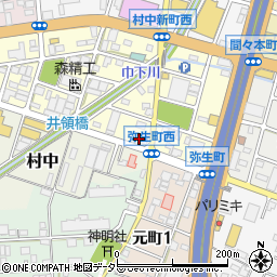 愛知県小牧市弥生町115周辺の地図