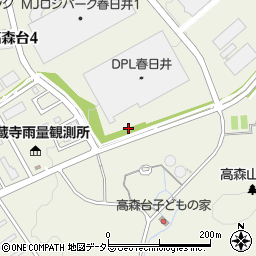愛知県春日井市高森台周辺の地図