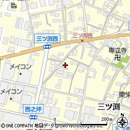 愛知県小牧市三ツ渕928周辺の地図