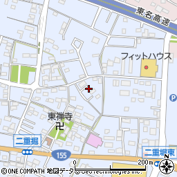 愛知県小牧市二重堀484周辺の地図