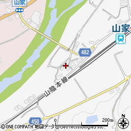 京都府綾部市上原町仲西周辺の地図