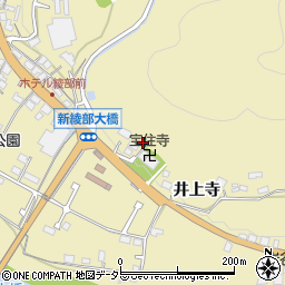 京都府綾部市味方町井上寺周辺の地図