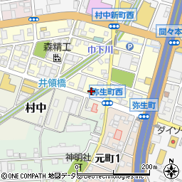 愛知県小牧市弥生町114周辺の地図