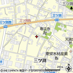愛知県小牧市三ツ渕622-2周辺の地図