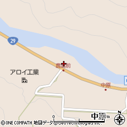 若桜町公民館　池田分館周辺の地図
