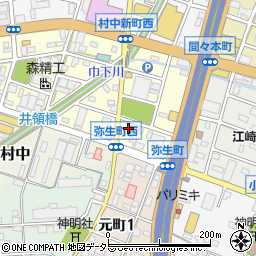 愛知県小牧市弥生町180周辺の地図