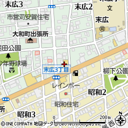 トヨタモビリティ中京一宮末広店周辺の地図