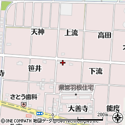 愛知県一宮市千秋町浅野羽根下流周辺の地図