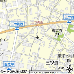 愛知県小牧市三ツ渕648周辺の地図