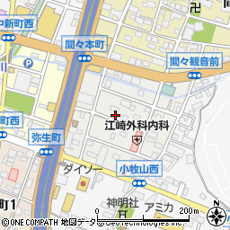 愛知県小牧市曙町97周辺の地図