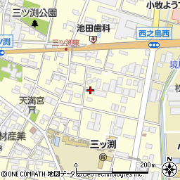 愛知県小牧市三ツ渕1724周辺の地図