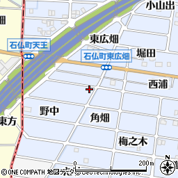 愛知県岩倉市石仏町東野中周辺の地図