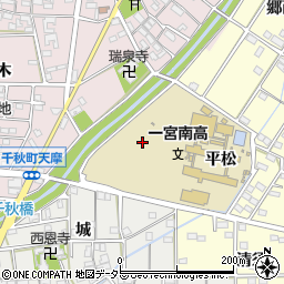 愛知県一宮市千秋町小山（観音堂）周辺の地図