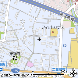 愛知県小牧市二重堀180周辺の地図