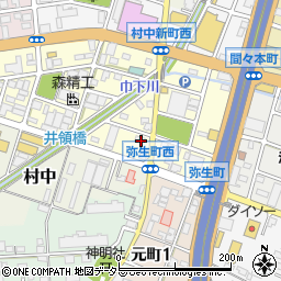 愛知県小牧市弥生町118周辺の地図
