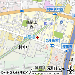 愛知県小牧市弥生町107周辺の地図