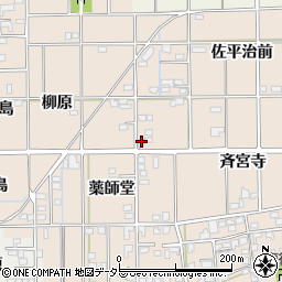 愛知県一宮市大和町苅安賀薬師堂周辺の地図