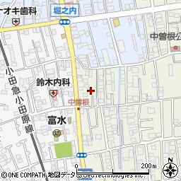 神奈川県小田原市中曽根47周辺の地図