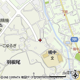 神奈川県小田原市羽根尾周辺の地図