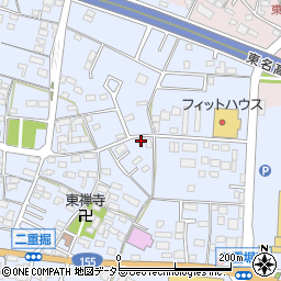 愛知県小牧市二重堀459周辺の地図