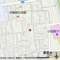 神奈川県小田原市中曽根335周辺の地図
