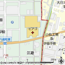 三菱ＵＦＪ銀行ピアゴ八剱店 ＡＴＭ周辺の地図