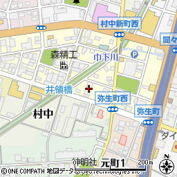 愛知県小牧市弥生町110周辺の地図