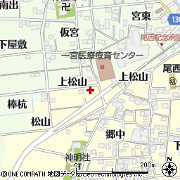 愛知県一宮市蓮池松山31周辺の地図