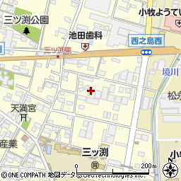 愛知県小牧市三ツ渕1712周辺の地図