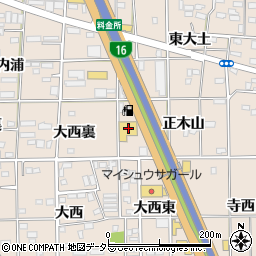 愛知県一宮市浅野正木山5周辺の地図