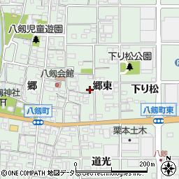 愛知県岩倉市八剱町郷東周辺の地図
