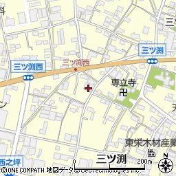 愛知県小牧市三ツ渕650周辺の地図