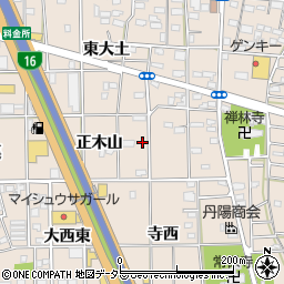 愛知県一宮市浅野正木山54周辺の地図