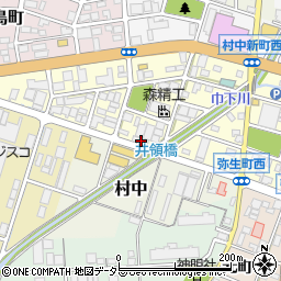 愛知県小牧市弥生町63周辺の地図