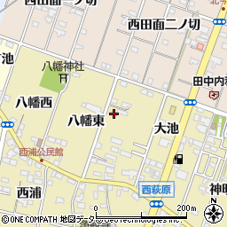 愛知県一宮市西萩原八幡東35周辺の地図